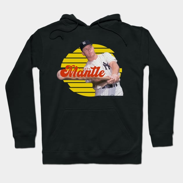 Mickey Mantle Hoodie by Juantamad